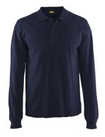 Blåkläder Poloshirt lange mouw 33881050 | Marineblauw | Maat XXL - 7330509482100 - thumbnail