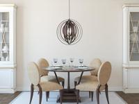Trio HanglampBoolan donker houtbruin - 305900126 - thumbnail