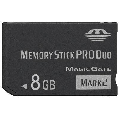 MARK2 8GB High Speed Memory Stick Pro Duo (100% echte capaciteit) MARK2 8GB High Speed Memory Stick Pro Duo (100% echte capaciteit)