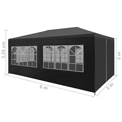 VidaXL Partytent 3x6 m antraciet VidaXL Partytent 3x6 m antraciet