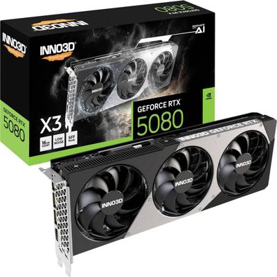 INNO3D GeForce RTX 5080 X3 16GB INNO3D GeForce RTX 5080 X3 16GB