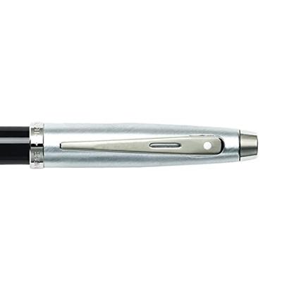Sheaffer SF-E1931351 Rollerball 100 M Glossy Black Barrel Brushed Chrome Cap Nickel Plated Sheaffer SF-E1931351 Rollerball 100 M Glossy Black Barrel Brushed Chrome Cap Nickel Plated