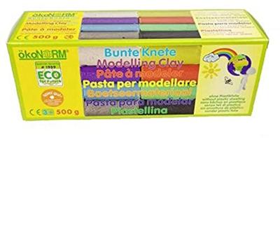 ÖkoNORM Zachte klei - 8 kleuren - 500gr ÖkoNORM Zachte klei - 8 kleuren - 500gr