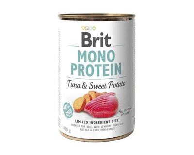 Nat hondenvoer BRIT MONO PROTEIN Tonijn met bataat 400 g