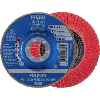 PFERD TOOLS 67711580 PFC 115 CO-FREEZE 80 SG INOX Lamellenschijf Diameter 115 mm Boordiameter 22.23 mm Legering op nikkelbasis, Superlegeringen op nikkel- of PFERD TOOLS 67711580 PFC 115 CO-FREEZE 80 SG INOX Lamellenschijf Diameter 115 mm Boordiameter 22.23 mm Legering op nikkelbasis, Superlegeringen op nikkel- of