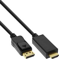 InLine 17183I video kabel adapter 3 m DisplayPort HDMI Type A (Standaard) Zwart - thumbnail