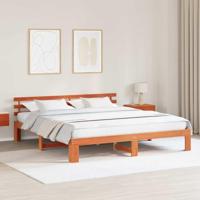 Bedframe Wasbruin 180 x 200 cm Massief grenenhout - thumbnail