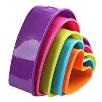 5 PCS cookies kunststof cake Mould biscuit plunjer formulieren DIY bakken tools (hart) - thumbnail