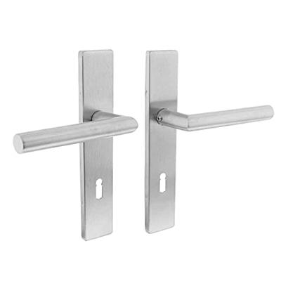 Intersteel Deurkruk Jura hoek 90° op rechthoekig schild sleutelgat 72mm EN1906/4 - RVS Intersteel Deurkruk Jura hoek 90° op rechthoekig schild sleutelgat 72mm EN1906/4 - RVS