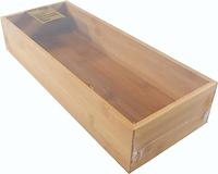 Cookinglife Bestekbak kookgerei- Opbergbox - Multi Organizer - Bamboe 38 x 15 x 7 cm - thumbnail