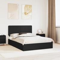 Bedframe met lade met opslag Zwart 150 x 200 cm Bewerkt hout - thumbnail