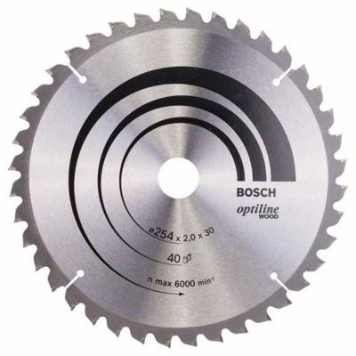 Bosch Professional Cirkelzaagblad PRO Wood | Ø 254 x 2,0 x 30mm 40T - 2608640435 Bosch Professional Cirkelzaagblad PRO Wood | Ø 254 x 2,0 x 30mm 40T - 2608640435