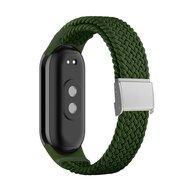 Braided nylon bandje - Groen - Xiaomi Smart Band 8 / 9 / 10 - thumbnail