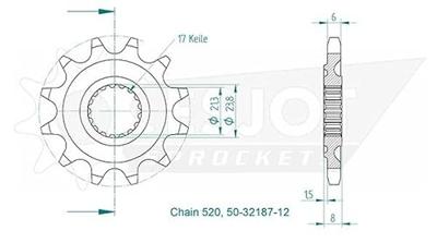 ESJOT Sprocket 520 13z standard