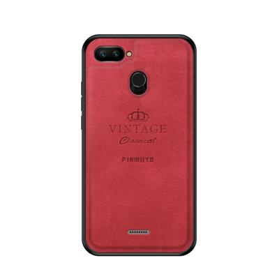PINWUYO schokbestendige waterdichte volledige dekking PC + TPU + huid beschermhoes voor Xiaomi? Redmi 6 (rood)