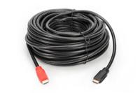 Digitus AK-330118-200-S HDMI-kabel HDMI Aansluitkabel HDMI-A-stekker, HDMI-A-stekker 20.00 m Zwart Audio Return Channel (ARC), Vergulde steekcontacten - thumbnail