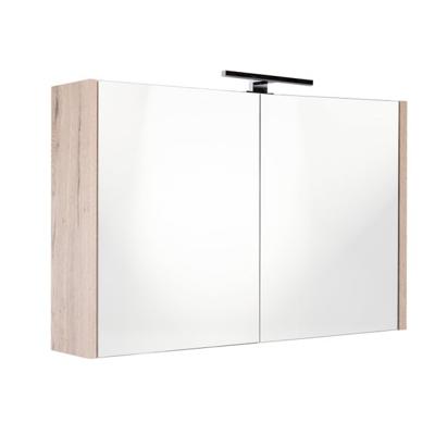 Spiegelkast Best Design Happy Halifax Incl. LED verlichting 100x60 cm Eiken Spiegelkast Best Design Happy Halifax Incl. LED verlichting 100x60 cm Eiken