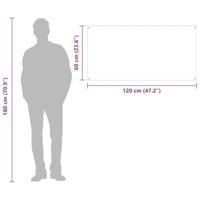 VidaXL Keuken spatscherm doorzichtig 120 x 60 cm gehard glas - thumbnail