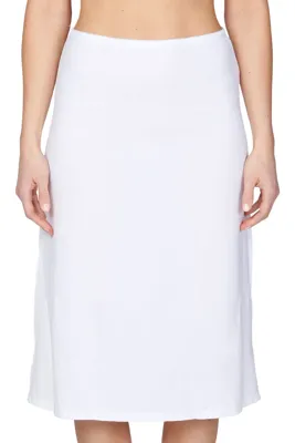 Gaubert Onderrok extra lang - 67-72CM - Lange dames jupon - Huidskleur - Zwart - Wit