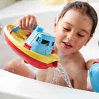 Green Toys sleepboot blauw/geel - thumbnail