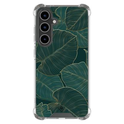 Samsung Galaxy S24 FE shockproof hoesje - Monstera leaves Samsung Galaxy S24 FE shockproof hoesje - Monstera leaves