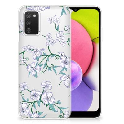 Samsung Galaxy A03S Uniek | TPU Case | Blossom White Samsung Galaxy A03S Uniek | TPU Case | Blossom White