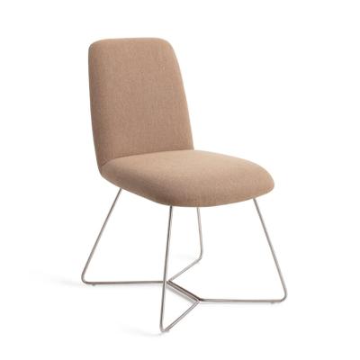 Jesper Home Eetkamerstoel 'Taiwa' Beehive Steel, kleur Whisper Wheat