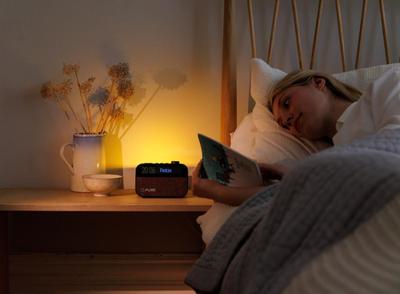 Pure Moment Wekkerradio Sfeerverlichting Koffiezwart