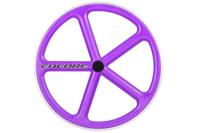 Encore 700C 5 Spaken Achterwiel - Purple - Carbon Weven - thumbnail