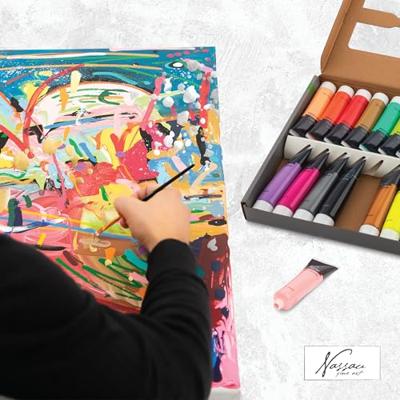 Creative Craft Group Acrylverf fluor en metallic kleuren, 18x36 ml