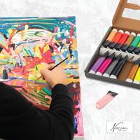 Creative Craft Group Acrylverf fluor en metallic kleuren, 18x36 ml - thumbnail