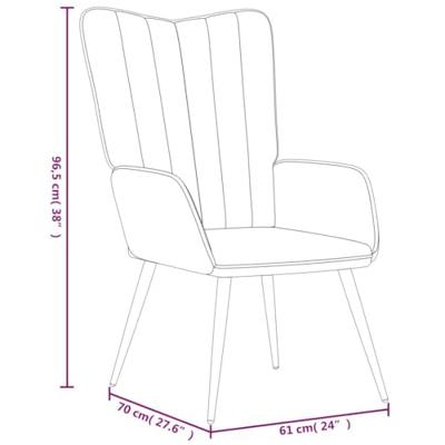 Relaxstoel met voetenbank fluweel roze Relaxstoel met voetenbank fluweel roze