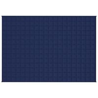 Verzwaringsdeken 138x200 cm 10 kg stof blauw - thumbnail