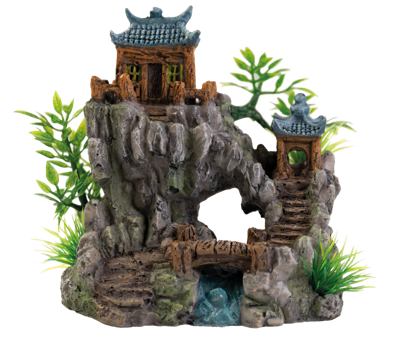 Superfish Deco Temple 3 Aquarium Ornament - Milieuvriendelijk, Onderhoudsgemak, Handgeschilderd