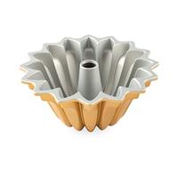Nordic Ware Tulband / Bakvorm - Lotus Bundt Goud - Gietaluminium - ø 21 / 1.2 liter - thumbnail