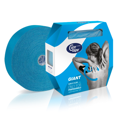 Cure Tape Giant blauw 5cm x 31.5m 1 Stuks Cure Tape Giant blauw 5cm x 31.5m 1 Stuks