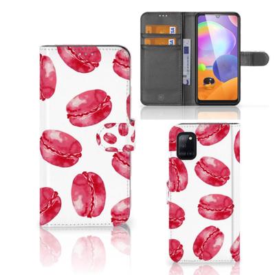 Samsung Galaxy A31 | Book Cover | Pink Macarons