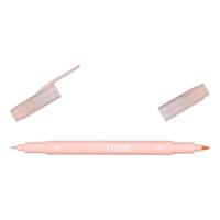 Tombow • twintone dual-tip brushpen coral pink - thumbnail
