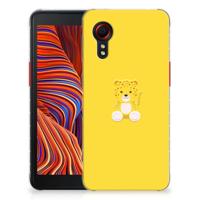 Samsung Galaxy Xcover 5 Telefoonhoesje met Naam Baby Leopard - thumbnail