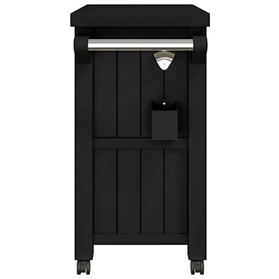 Serveerwagen 3-in-1 polypropeen zwart Serveerwagen 3-in-1 polypropeen zwart