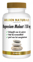 Golden Naturals Magnesium Malaat 150mg Tabletten - thumbnail