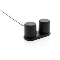 XD Collection speakers bluetooth 11,5 cm ABS zwart/grijs 4 delig - thumbnail