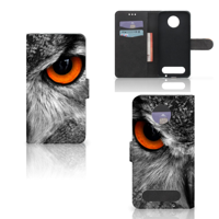 Motorola Moto Z2 Force Telefoonhoesje met Pasjes Uil - thumbnail