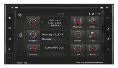 ESX VN620W Auto-mediareceiver (FLAC, MP3, WMA, AM, FM, 800 x 480 pixels, LCD, zwart, microfoons