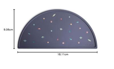 Siliconen tafelset mushie marineblauw