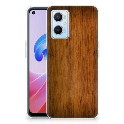 OPPO A96 | OPPO A76 | Bumper Hoesje | Donker Hout