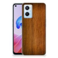 OPPO A96 | OPPO A76 | Bumper Hoesje | Donker Hout - thumbnail