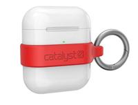Catalyst Minimalist Case voor AirPods 1 en 2 - Hoogglanzende oppervlakteafwerking met extra grip, ultralichtgewicht, slank ontwerp, compatibel met draadloos opladen - Rood - thumbnail