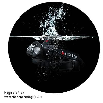 Ledlenser H15R Core Hoofdlamp LED werkt op een accu 1000 lm 80 h