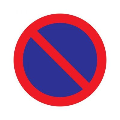 Sticker Parkeerverbod - 200 mm rond.